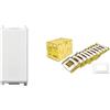 Vimar 0R14013 Plana Invertitore 1P 16 AX 250 V, illuminabile, tasto sostituibile, bianco & Plana 0T14653.01 Placca 3 moduli in tecnopolimero, 10 pezzi, bianco