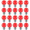 Jiotouhu Confezione da 20 lampadine a LED colorate 2 W E27 G45, lampadine a LED colorate da golf, per decorazione della casa, giardino, feste, matrimoni, Natale, celebrazioni, rosso