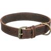 Trixie Collare Rustico, in Pelle Fatica, L-XL: 57-66 cm/30 mm, Marrone Scuro, 0,1449 kg