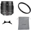 7artisans 7 Artigiani 35mm F0.95 Grande Apertura APS-C Messa A Fuoco Manuale Obiettivo Ritratto per Canon EOS M Mount Fotocamera Nero