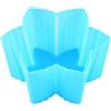 QLLQ Pirottini esagonali in silicone, riutilizzabili, per muffin, vaniglia, budino, gelatina, utensili da cucina (arancione), silicone, blu
