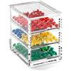Osco X-Small Clear Acrylic Triple Drawer