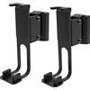 Conecto Staffa da Parete per Altoparlanti, Compatibile con Sonos® One, Sonos® Play:1, Carico Massimo 3 Kg, Set da 2, Nero