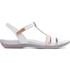 Clarks Tealite Grace, Sandali a Punta Aperta Donna, Bianco, 36 EU