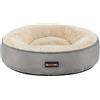 Feandrea Cuccia per Cani, a Forma di Ciambella, 50 cm, Grigio Chiaro PGW050G01