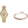 Fossil Reloj Carlie ME3250 mujer acero automático + T56Fossil Bracciale Uomo Gioielli Trendy cod. JF04472791