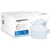 Amazon Basics Filtri per acqua, adatto e compatibile con tutte le caraffe BRITA, incluse le PerfectFit, 6 unità, confezione da 1