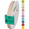 Halbach Seidenbänder Nastro regalo | larghezza 10 mm lunghezza 25 m | nastro prodotto in Germania | nastri regalo in diversi colori e larghezze, perfetto per confezionare e decorare, colore: naturale