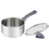 Tefal Daily Cook, base rinforzata, adatta a tutti i tipi di piani cottura, inclusa induzione, grande conduttività e resistenza con materiali riciclati, casseruola in acciaio inox da 18 cm, 2,1 litri