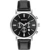 Bulova Orologio Cronografo Quarzo Uomo con Cinturino in Pelle 96B262
