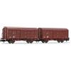 ARNOLD HN6523 RENFE SET 2 Carro chiuso ORE livrea rosso vagone Scala N 1/160