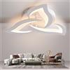KAUCQI Plafoniera LED Soffitto 56CM 3000K Lampadario Soggiorno | Moderna Lampadari Camera da Letto Fiori Luci Lampada 15W 1500lm Salone Petali Luce Calda