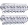 Coolty 60pcs Metallo Anelli per Tenda Anelli Bastone Tenda per Tenda Anelli Appesi per Tende e Canne, 38mm Diametro Interno (Argento)