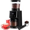 SHARDOR Macina Caffe' Elettrico Grinder a Cono in 31 livelli di Macinatura Fine per Grinder Elettrico Espresso Schermo LCD e Timer Digitale Preciso Nero