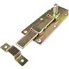 AERZETIX - C58771 - Chiavistello piatto con incontro 140x52mm - serratura per porta - chiavistello di sicurezza - meccanismo di protezione antifurto per finestra porta scatola - in acciaio zincato