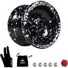 Yomega Dash Yoyo - Yoyo professionale in alluminio con cuscinetto a sfera di dimensioni C per trucchi yo yo avanzati + 5 corde extra + guanto + borsa + matrice e 3 mesi di garanzia (nero argento)