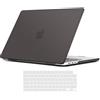 TECOOL Cover per MacBook Pro 14 Pollici M5 M4 M3 M2 M1 Pro Max 2021-2026, Custodia Rigida Protettiva Sottile in Plastica e Copritastiera UE, Grigio