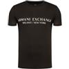 ARMANI EXCHANGE T-shirt Girocollo Con Logo Milan New York A Maniche Corte, T-shirt, Uomo, Nero, M
