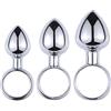 QIJIHE Mini Taglie Spine Anali Piccolo Filo Mini Bulb Plug Anale con Pull Ring In Acciaio Inox Plug Anale Set per Uomini e Donne Butt plug Principiante (S+M+L)
