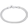 Elli Bracelet Ladies Flat Elegant Snake Chain Herringbone Trend In 925 Sterling Silver