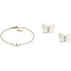 Fossil Bracciale Oro + T56Fossil Orecchino Oro