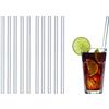 TFA Dostmann GlasWerk Cannucce di vetro LONG, 14.2017.10, 10 pezzi, 23 cm, lavabili in lavastoviglie, per bevande lunghe/smoothies