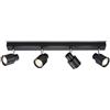 Knightsbridge Quad GU10 - Barra per faretti, colore: Nero opaco