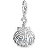 Thomas Sabo 1892 945 7 Ciondolo a forma di conchiglia in argento Sterling, 13,6 mm, 25,9 mm, 25,9mm, Argento sterling, Zirconia cubica, Ciondolo color argento a forma di conchiglia