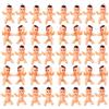 BaiJ Mini Bambini di Plastica,100 Pack Baby Doll Decorazioni per Feste Mini Plastic Babies for Baby Shower 1 Pollice Bambola di Plastica Bambini