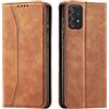 OKZone Cover per Samsung Galaxy A52 / A52S 4G 5G, Custodia Flip Pelle Portafoglio Magnetica Libro [Slot Schede], Silicone TPU Bumper Wallet Supporto Cover, Antiurto [Kickstand] (Khaki)
