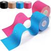 HONYAO Nastro Kinesiologico 2 Rotolo, Kinesio Tape 5cm x 5m, Cerotto Kinesiologico per Ginocchio, Spalla e Gomito, Fisioterapiche Impermeabil Traspiranti, Taping Kinesiologico Pelle