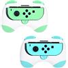 DLseego Controller Mano Impugnature Compatibile con Modello Switch&Switch OLED,Anti-resistente JoyCon Supporto per Controller,2 Confezioni Impugnatura Grip Controller Gioco Confortevole,Blu e Verde