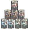 Dehner Wild Nature - Cibo per gatti Adulto, set di prove, 8 x 400 g (3,2 kg)