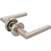 Amig - Maniglia su placca Mod. MAI PB85 - Per porte interne - Quadro 8 mm - Interasse chiave 85 mm - Placca 240×45 mm - Alluminio - Finitura nichel spazzolato