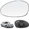 RASHION Vetro Specchietto Retrovisore Riscaldabile Sinistra Compatibile con BMW 1 3 Series E81 E87 E82 E88 E90 E91 E92 E93 Pre-Facelift 2005-2008