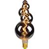 TIANFAN Lampadine LED Vintage 4W Dimmerabile 2000Kelvin Super Warm Big Globe Lampadina LED 220/240V Edison Vite E27 Presa Speciale Lampadina Decorativa G125 (Fumo)