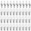 Cozlly 50 Pezzi Clips per Tenda in Acciaio con Gancio Inossidabile, Mollette Metalliche con Ganci Antiruggine, Ganci Appendiabitiv in Metallo, Buono per Decorazioni Natalizie Domestiche, Tende, Foto