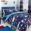 Bedlam Sea Life-Set Copripiumino Glow in The Dark, Cotone, Multicolore, Duvet Cover Double