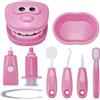 TLHWIN Kit di giocattoli per dentisti per bambini, set di giocattoli educativi medici per la scuola, per ragazzi e ragazze, regalo di ruolo (rosa)