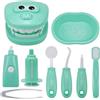 TLHWIN Kit di giocattoli per dentisti per bambini, set di giocattoli educativi medici per la scuola, per ragazzi e ragazze, regalo di ruolo (verde)