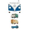 BRISA VW Collection Volkswagen Magneti da frigo/ufficio Campervan T1 Bus design (Set da 3/Veicoli Commercali/Multicolore)
