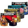 FREEGUN Boxer Bambino Dragon Ball Super, Mutande Ragazzo, vegeta, Goku, mantiene antiscivolo e piacevole, set di 4, Nero, Blu, Arancione, Giallo, Taglie 12-14 anni