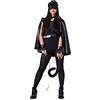 Dress Up America Set Costume da Gatto Nero per Adolescenti e Adulti - Vestito da Gatto da Donna - Include Mantello, Maschera e Altro