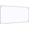 vidaXL Paraschizzi per Cucina Paraspruzzi Fornelli Resistente al Calore Pannello Splashback Parete Trasparente 100x50 cm in Vetro Temperato