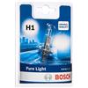 Bosch Automotive Bosch H1 Pure Light lampadina faro, 12 V 55 W P14,5s, lampadina x1