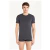 Tezenis T-shirt In Cotone Elasticizzato Uomo Grigio
