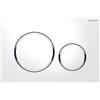 PLACCA DI COMANDO GEBERIT SIGMA 20 ROUND BIANCO DOPPIO TASTO 115.882.KJ.1