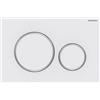 PLACCA DI COMANDO GEBERIT SIGMA 20 ROUND BIANCA OPACA E CROMO 115.882.JT.1
