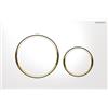 PLACCA DI COMANDO GEBERIT SIGMA 20 ROUND BIANCO E DORATO 115.882.KK.1