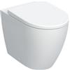 VASO GEBERIT ICON 502.383.00.1 RIMFREE A TERRA CON COPRIVASO SOFT-CLOSE